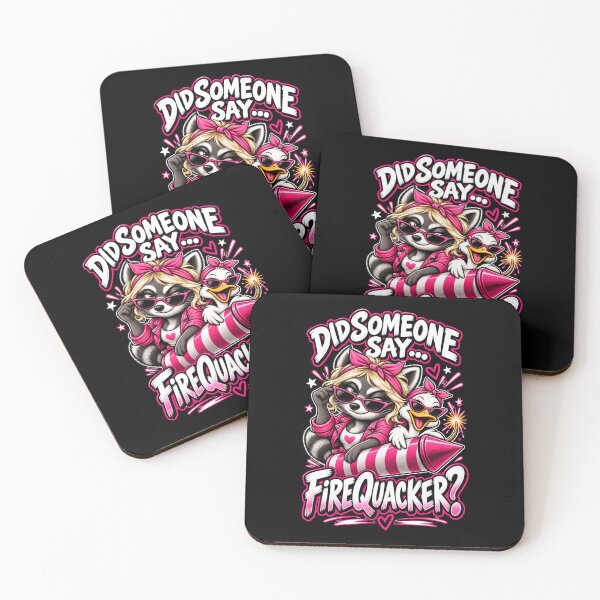 Item preview, Did Someone Say Firequacker? Funny Raccoon and Duck Women's Graphic designed and sold by Creative-Sanc.