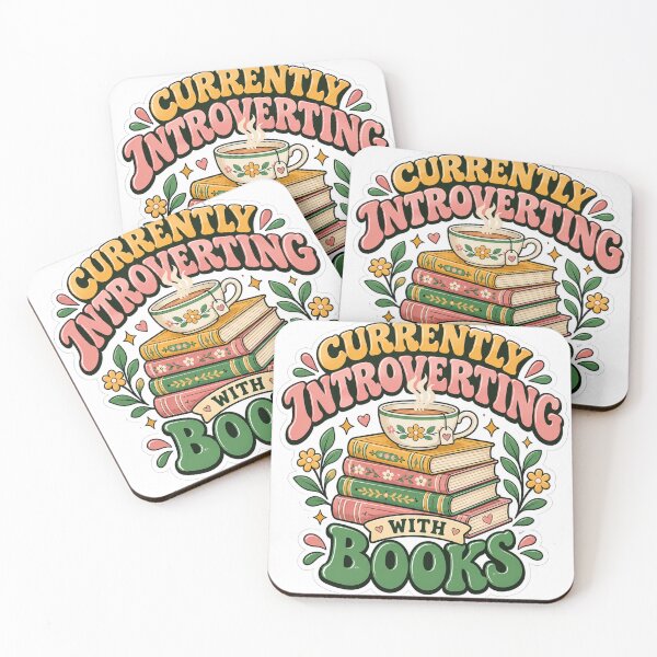 Item preview, Currently Introverting With Books Funny Book Lover Reader designed and sold by Prime Pixel USA.