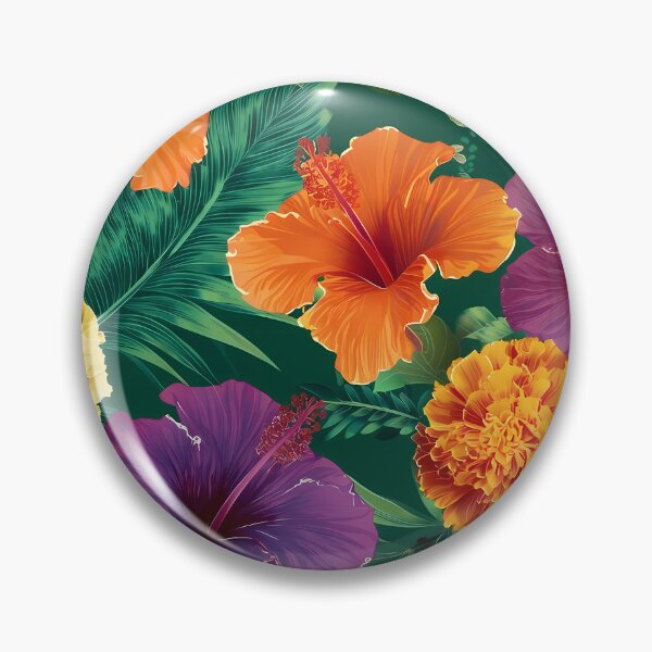 Item preview, Vibrant Tropical Botanical Floral Seamless Pattern 09 designed and sold by The Design Asset Station.