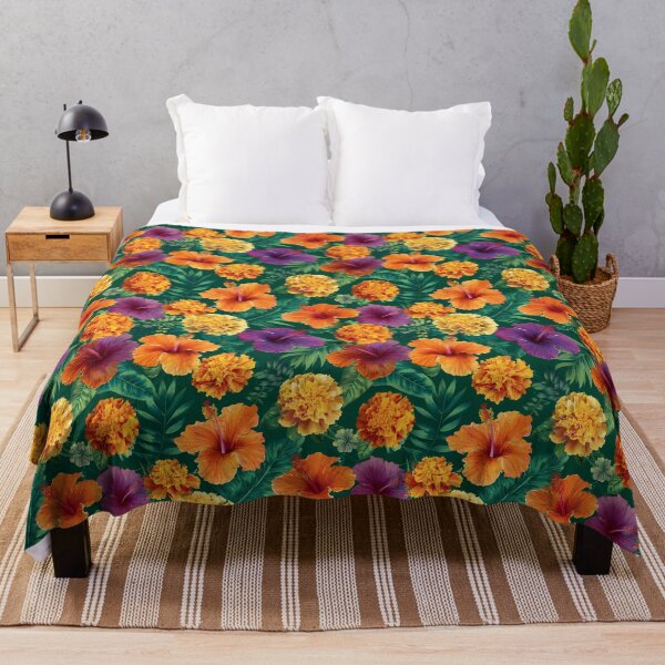 Item preview, Vibrant Tropical Botanical Floral Seamless Pattern 09 designed and sold by The Design Asset Station.
