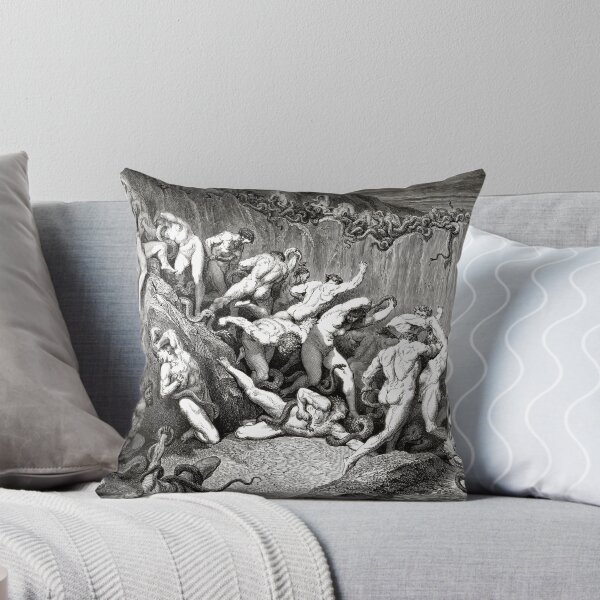 Item preview, Gustave Doré Dante Inferno Thieves Canto XXIV Vintage Engraving Art designed and sold by Artistic Gift Print.