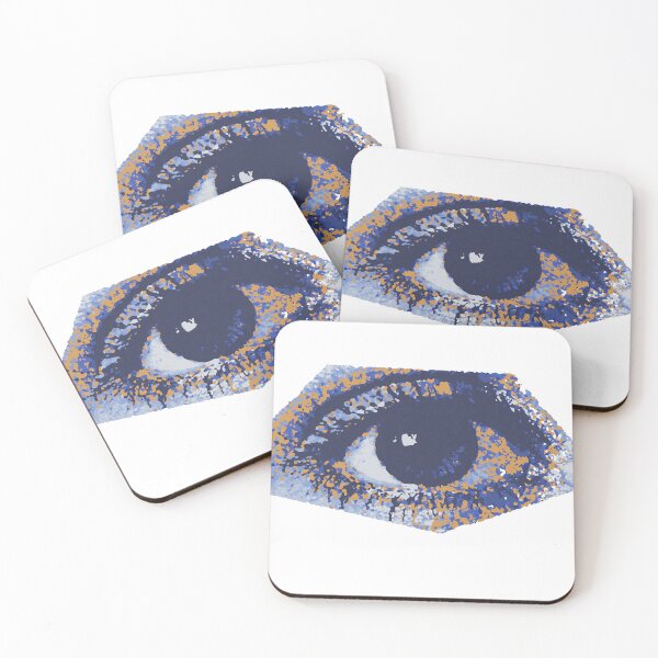 Item preview, Blue Eye Art Print – Abstract Mystical Eye Design designed and sold by Comfy-Clo.