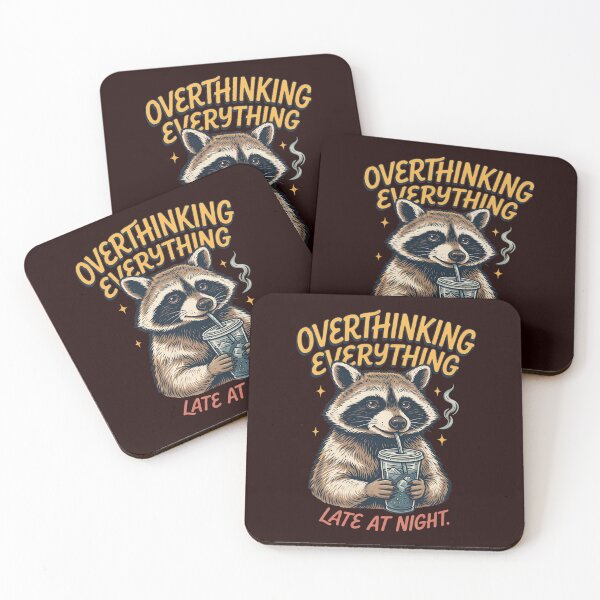 Item preview, Sarcastic Humor Overthinking Everything Late At Night Design designed and sold by fantasticdesign.