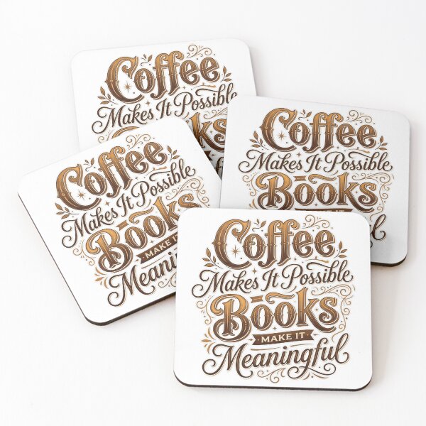 Item preview, Coffee Possible Books Meaningful Literary Quote designed and sold by Coffread.