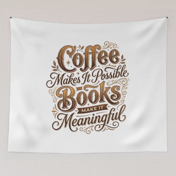 Item preview, Coffee Possible Books Meaningful Literary Quote designed and sold by Coffread.