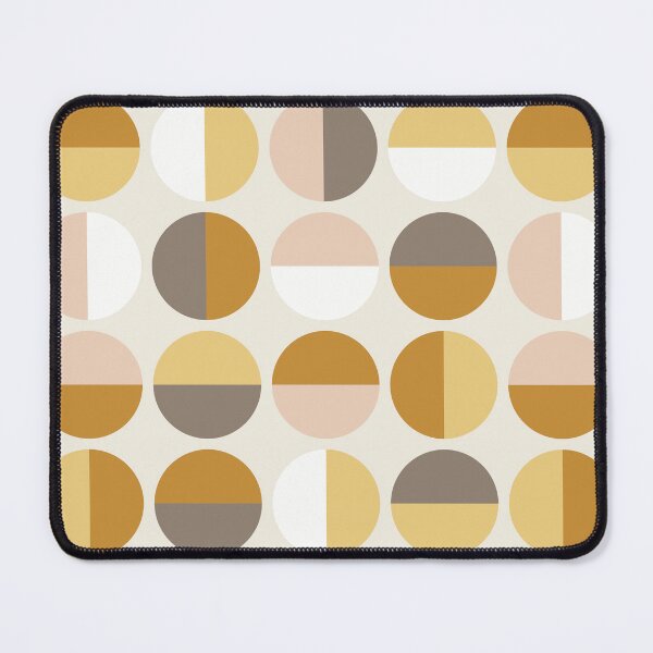 Item preview, Modern Dots in Mustard, Grey, and Blush designed and sold by Kelly Dietrich Mandalas & Colorful Patterns.