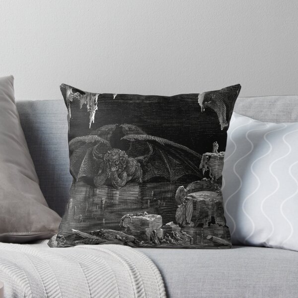Item preview, Gustave Doré Lucifer King of Hell Dante Inferno Engraving Masterpiece Art designed and sold by Artistic Gift Print.