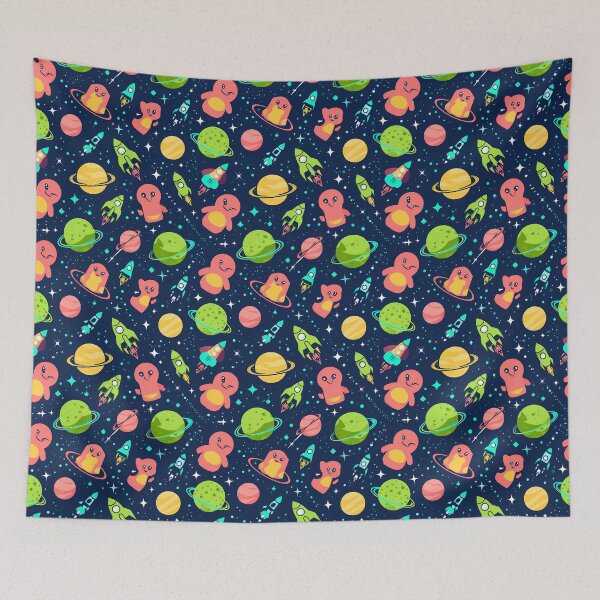 Item preview, Pastel Cute Outer Space Nursery Wall Pattern 02 designed and sold by The Design Asset Station.