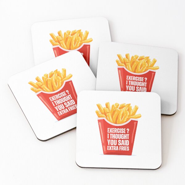 Item preview, Exercise? I Thought You Said Extra Fries designed and sold by azy2shop.