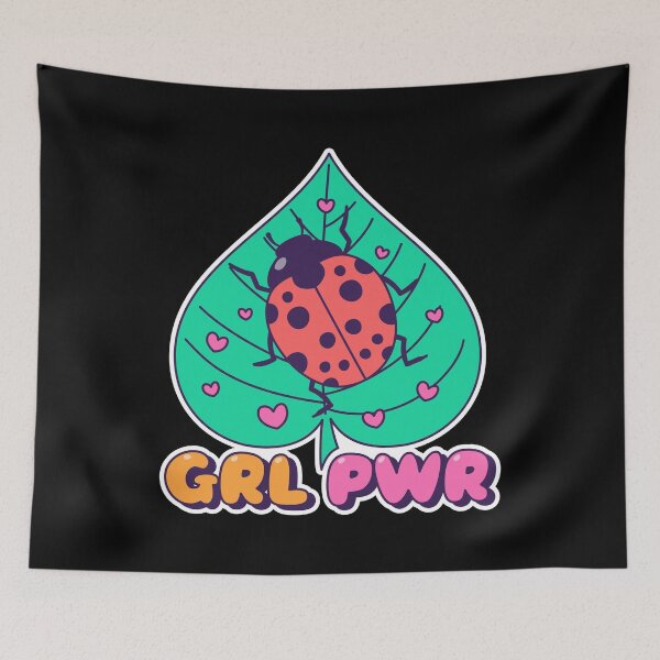 Item preview, GRL PWR Y2K Ladybug Nature Girl Power designed and sold by CleanDecor.