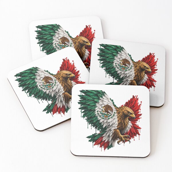 Item preview, Patriotic Mexican Eagle – Mexico Flag Green White & Red Bird Art designed and sold by Graffiti Magic.