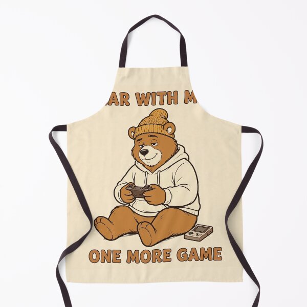Item preview, Bear With Me One More Game Funny Gamer Bear T-Shirt designed and sold by EverydayBadge.