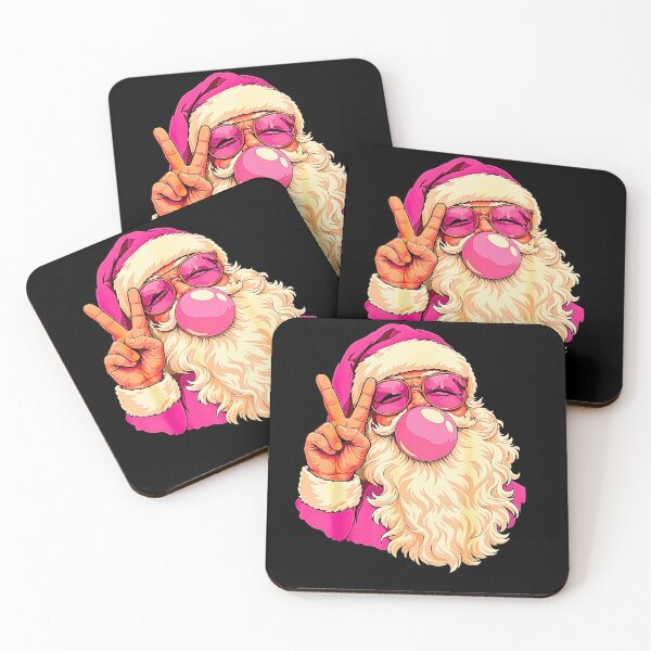 Item preview, Vintage Retro Santa Christmas Bubble Gum Pink Sunglasses designed and sold by Brasovbit.