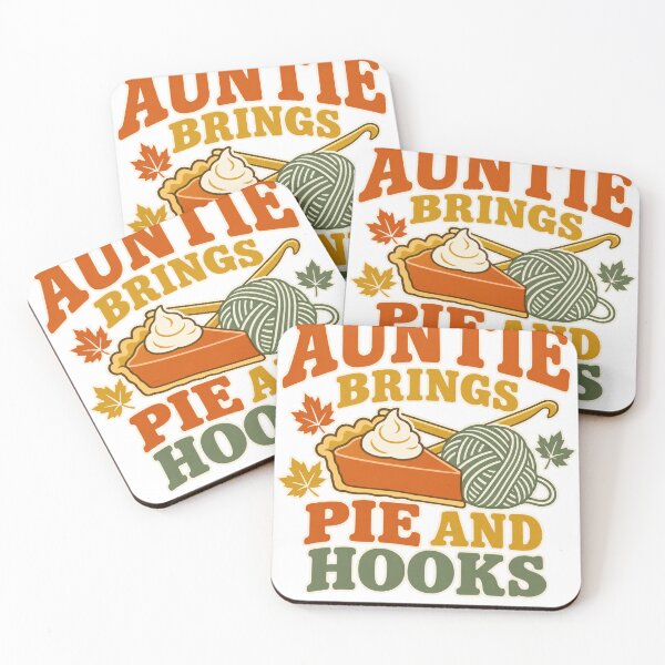 Item preview, Auntie Brings Pie And Hooks designed and sold by HappyVibration.