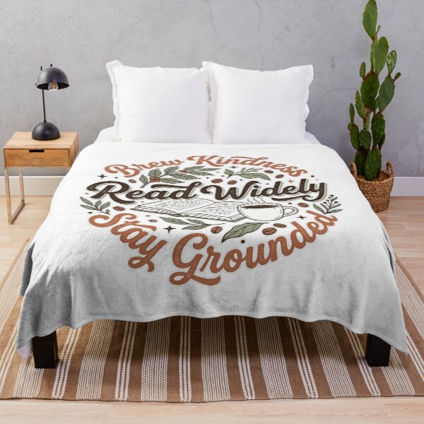 Item preview, Brew Kindness Read Widely Typography Graphic designed and sold by Coffread.