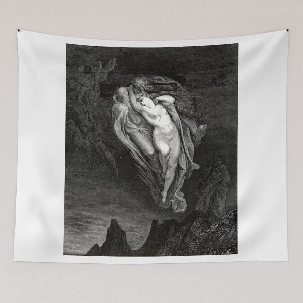Item preview, Gustave Doré Paolo and Francesca Dante Inferno Canto 5 Art designed and sold by Artistic Gift Print.