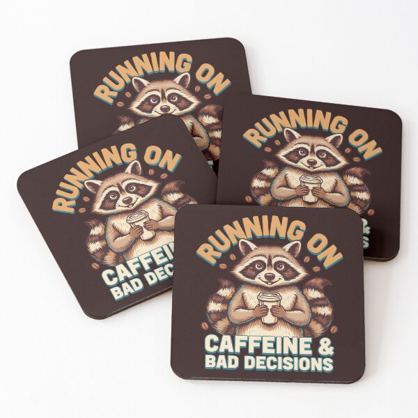 Item preview, Sarcastic Humor Running On Caffeine And Bad Decisions Art Design designed and sold by fantasticdesign.