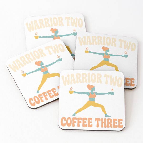Item preview, Warrior Two Coffee Three Funny Yoga Coffee Lover designed and sold by malek24.