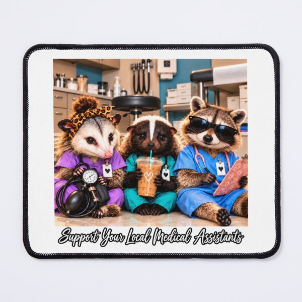 Item preview, Support Your Local Medical Assistants Funny Healthcare Team designed and sold by WeirdlyMild.