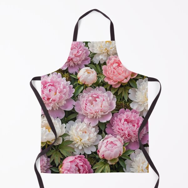 Item preview, Peonies Across the Canvas — Pink and White Peony Blooms designed and sold by Stevercortinas.