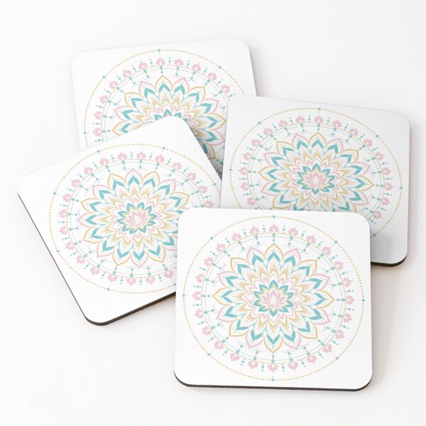 Item preview, Pastel Lotus Mandala Boho Sacred Geometry Design designed and sold by malek24.