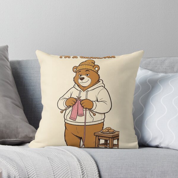 Item preview, Bear With Me I'm A Grandma Funny Grandma Bear T-Shirt designed and sold by EverydayBadge.