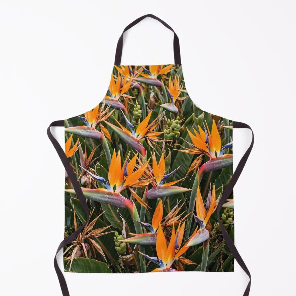 Item preview, Birds of Paradise Across the Canvas — Orange Tropical Blooms designed and sold by Stevercortinas.
