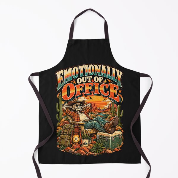 Item preview, Emotionally Out of Office Retro Cowboy Skeleton designed and sold by HANG ON STUDIO .