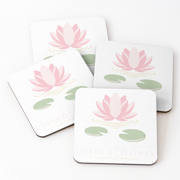 Item preview, Unfold Slowly Pink Lotus Flower Minimalist Yoga designed and sold by malek24.