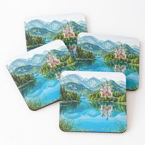 Item preview, Germany — Neuschwanstein Castle — Springtime in a Fairytale designed and sold by DibujandoPorfa.