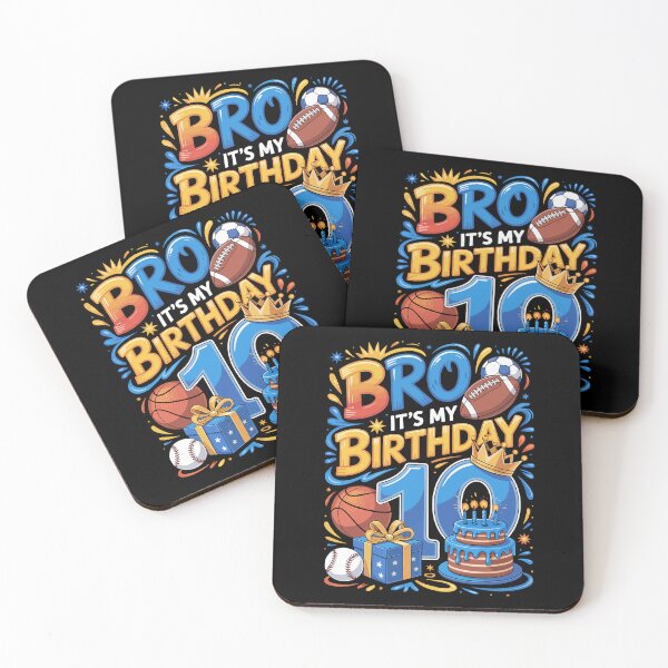 Item preview, Bro It's My 10th Birthday designed and sold by jkrphoto.