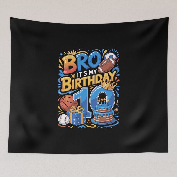 Item preview, Bro It's My 10th Birthday designed and sold by jkrphoto.