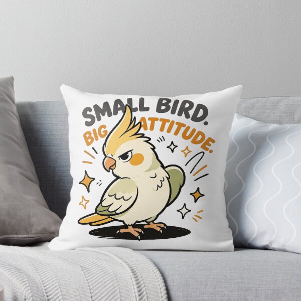 Item preview, Funny Cockatiel Shirt, Small Bird Big Attitude, Cockatiel Lover Gift, Cute Bird Sweatshirt designed and sold by Mahilis.