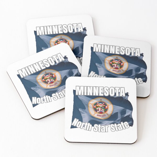 Item preview, Minnesota North Star State Flag USA State Souvenir  designed and sold by RVJdesigns.