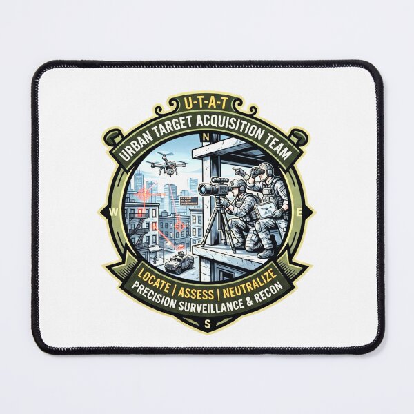 Item preview, UTAT Urban Target Acquisition Team Tactical Emblem designed and sold by SKM.