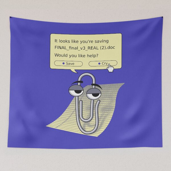 Item preview, Save Me - FINAL_final_v3_REAL Paperclip designed and sold by mapedx.