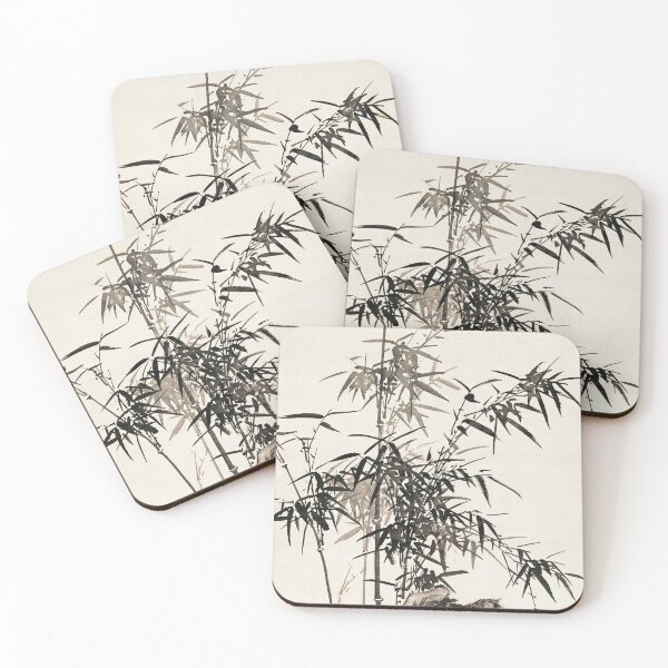 Item preview, Bamboo (19th century) vintage Japanese painting by Yamamoto Baiitsu designed and sold by AngyDesigns49.
