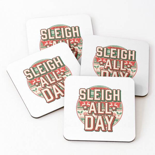 Item preview, Sleigh All Day Funny Christmas Ugly Sweater Badge. designed and sold by MyHappyArtShop.