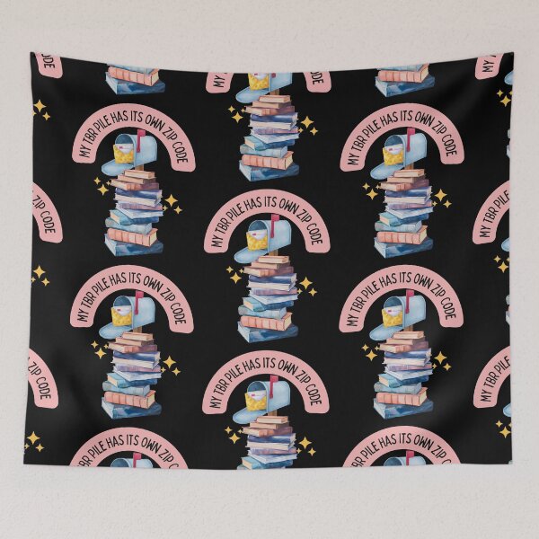 Item preview, My TBR Pile Has Its Own Zip Code - Funny Book Stack designed and sold by ZenReiArt.