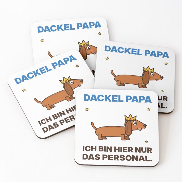 Item preview, Dachshund Dad – I'm just the staff here – Funny Dachshund Dad designed and sold by ZabCreation.