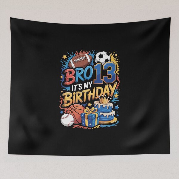 Item preview, Bro It's My 13th Birthday designed and sold by jkrphoto.