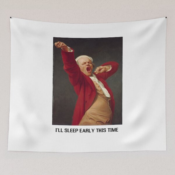Item preview, Self-Portrait Yawning by Joseph Ducreux - Sleep Early designed and sold by lijoy.