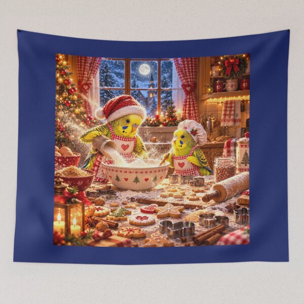 Item preview, Budgie Mucki and the Christmas Flour Flurry designed and sold by LegademaArt.