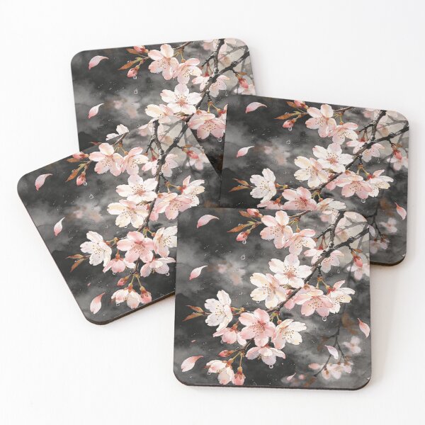 Item preview, Cherry Blossom in the Twilight — Watercolor designed and sold by EduMaru_Arts.
