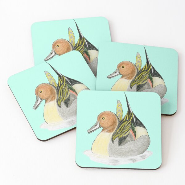 Item preview, Northern Pintail Duck Illustration — Hand Drawn Colored Pencil Bird Art designed and sold by Ihor Ivanov.