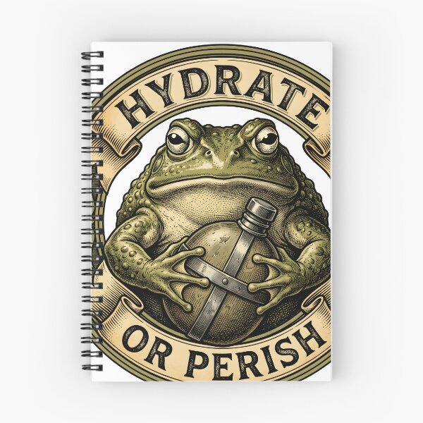Item preview, Hydrate Or Perish Frog Vintage Biological Etching Insulated designed and sold by Thuzito.