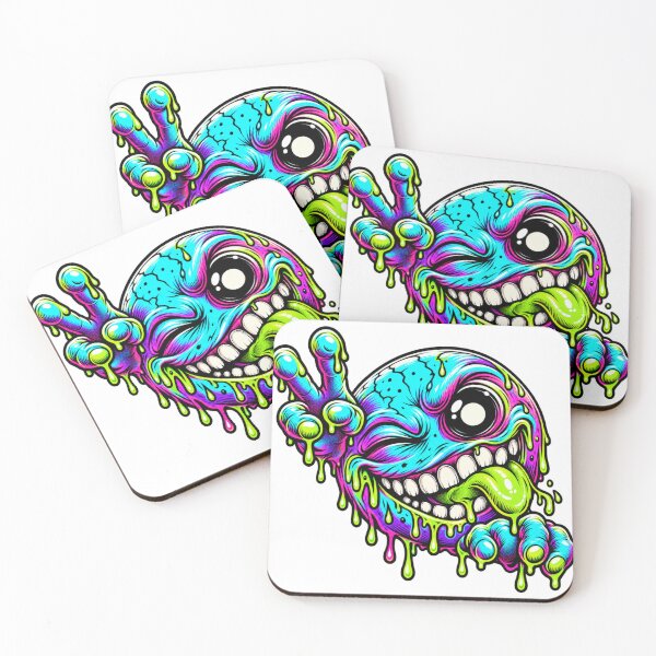 Item preview, Neon Zombie Peace Sign Dripping Graffiti Monster designed and sold by jimbo7664.