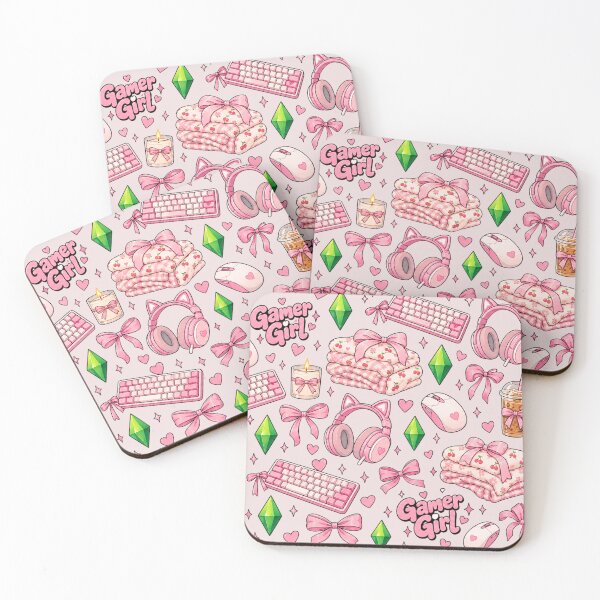 Item preview, Gamer Girl Pink Coquette Pattern | Cute Gaming Setup Aesthetic designed and sold by TheStephanieRome.