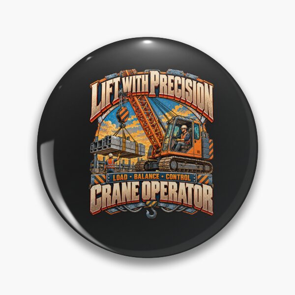 Item preview, Vintage Crane Operator Heavy Lifting Construction designed and sold by AdicretorDesign.