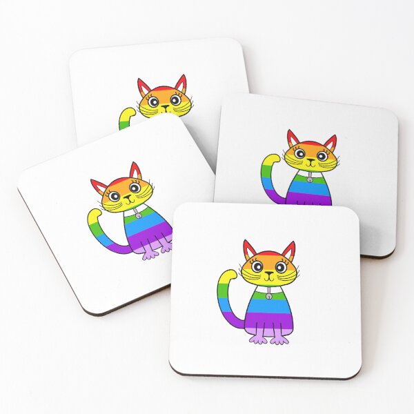 Item preview, Abstract Rainbow Cat designed and sold by Sartoris Art.